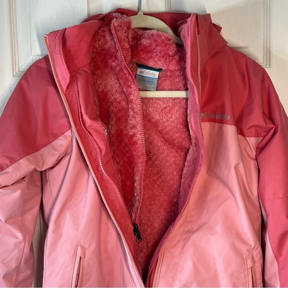 Columbia Girls Winter Pink Jacket 14/16‎_4